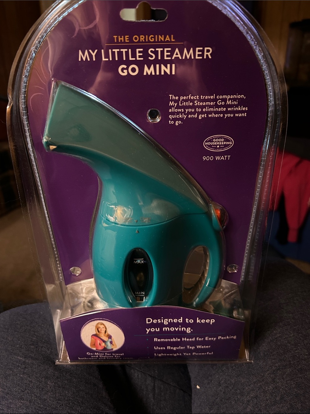 Joy Mangano Teal My Little Steamer Go Mini